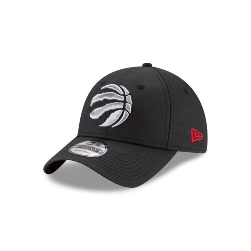 NBA Toronto Raptors Waxed Canvas 9Twenty Adjustable (KDM4184) - Black New Era Caps